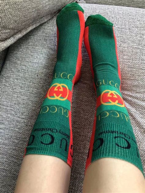 socken gucci|gucci thigh high socks.